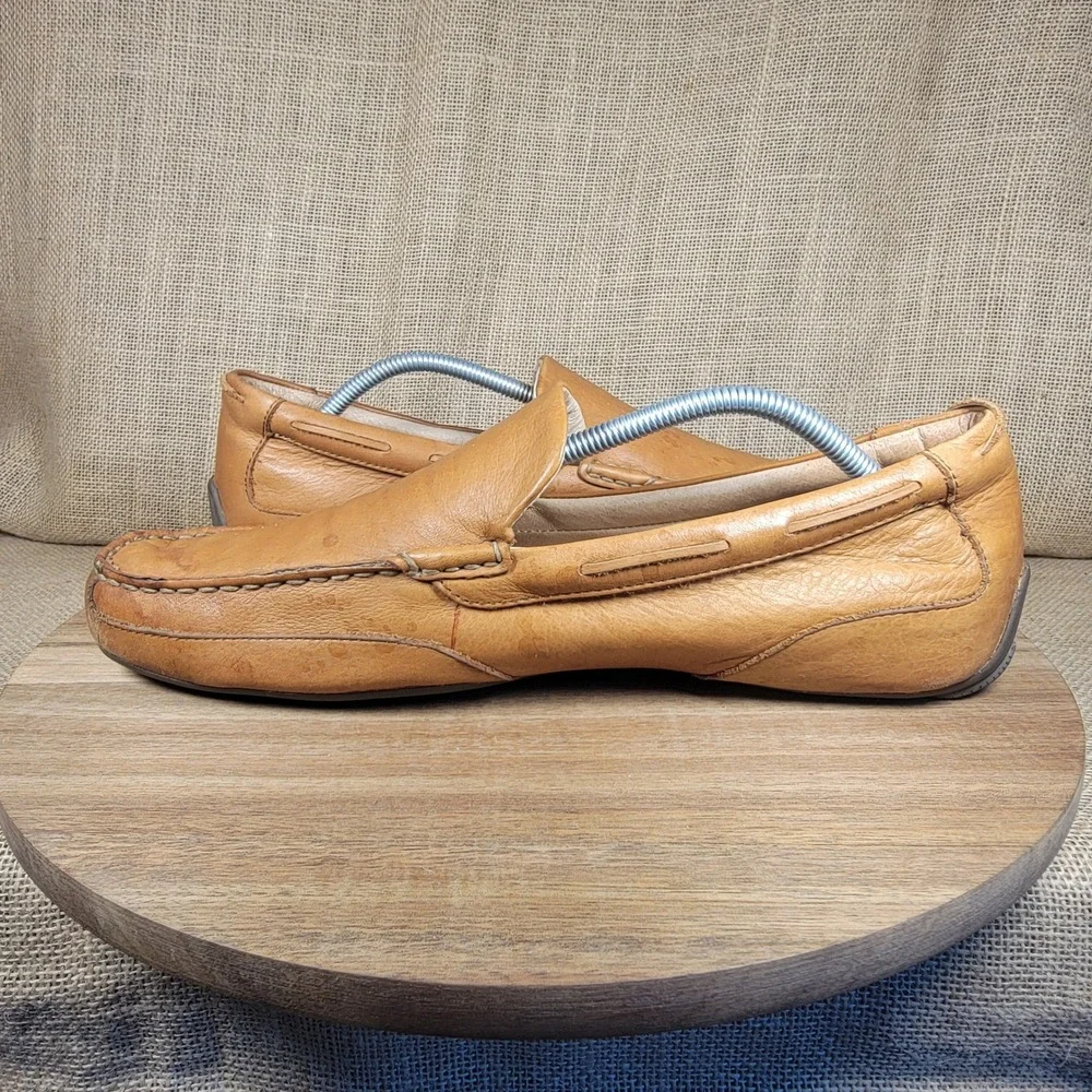 Sperry Top-Sider Brown Leather Driving Loafers Moc Toe Slip On Casual Men's 12M